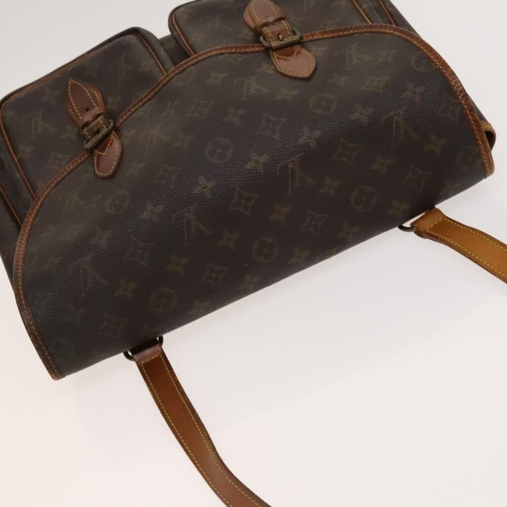 Authentic LOUIS VUITTON Monogram Gibeciere GM Shoulder Bag M42246 LV - Picture 13 of 16